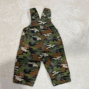 Carhartt Kids' Green Camo Overalls